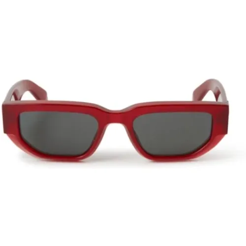 Stylish Acetate Sunglasses , unisex, Sizes: 54 MM - Off White - Modalova