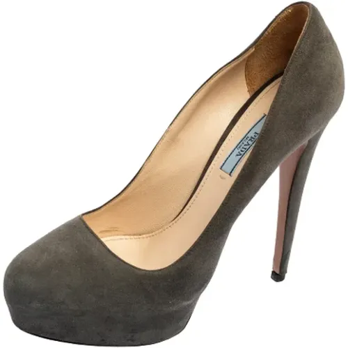 Pre-owned Wildleder heels , Damen, Größe: 40 EU - Prada Vintage - Modalova