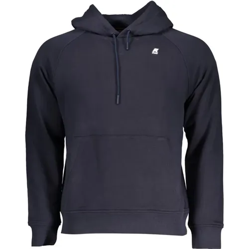 Brushed Cotton Hooded Sweatshirt with Logo Applique , male, Sizes: L, M, XL, S - K-way - Modalova