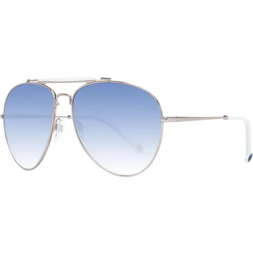 Rose Gold Aviator Sonnenbrille mit blauen Verlaufsgläsern - Tommy Hilfiger - Modalova