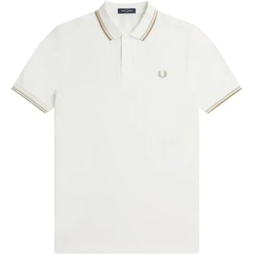 Polo mit Kontraststreifen,2 Farben Baumwoll-Polo-Shirt,Kontraststreifen Kurzarm Polo Shirt - Fred Perry - Modalova