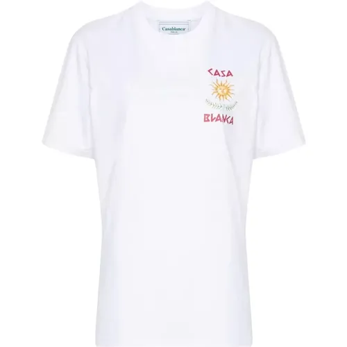 T-shirt with Graphic Print , female, Sizes: M - Casablanca - Modalova