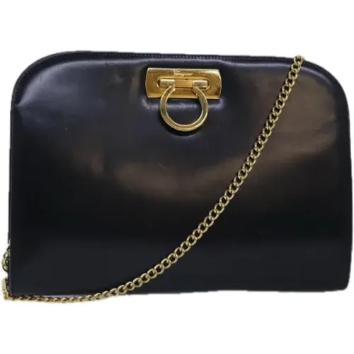 Pre-owned Leather shoulder-bags , female, Sizes: ONE SIZE - Salvatore Ferragamo Pre-owned - Modalova