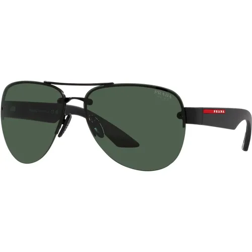 Matte /Green Sonnenbrille PS 55Ys , Herren, Größe: 64 MM - Prada - Modalova