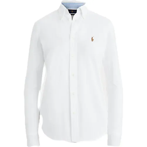 Cotton Piqué Oxford Shirt , female, Sizes: XL - Polo Ralph Lauren - Modalova