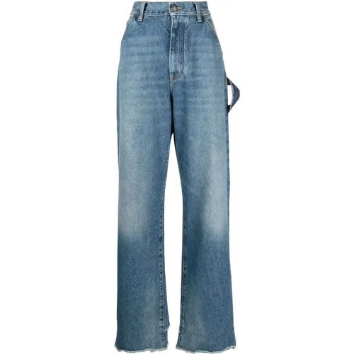 Lisa loose-fit carpenter jeans , female, Sizes: W27, W26, W28 - Darkpark - Modalova