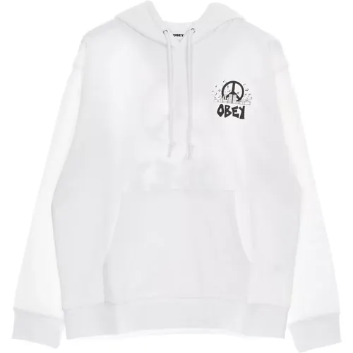 Premium Leichter Kapuzenpullover Weiß - Obey - Modalova