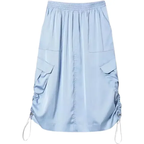 Clear Satin Skirt , female, Sizes: S - Twinset - Modalova