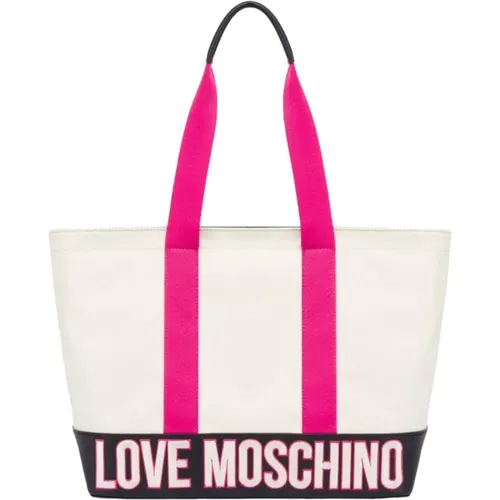 Textil Einkaufstasche , Damen, Größe: ONE Size - Moschino - Modalova