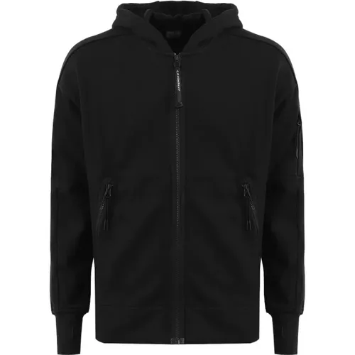 Hooded Open Sweatshirt - Stylish and Versatile , male, Sizes: M - C.P. Company - Modalova