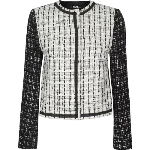 Tweedjacke , Damen, Größe: M - Karl Lagerfeld - Modalova