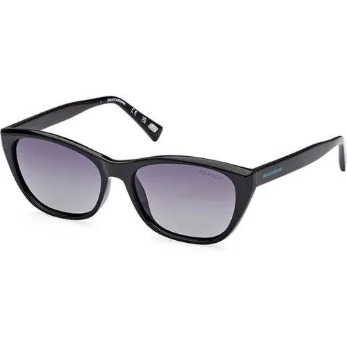 Polarized Sunglasses Frame Grey Lens , female, Sizes: 55 MM - Skechers - Modalova