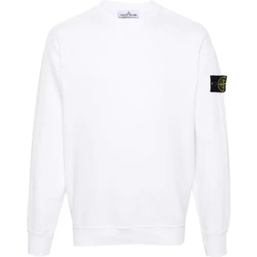 Weiße Sweatshirt Ss24 Herrenmode , Herren, Größe: 2XL - Stone Island - Modalova