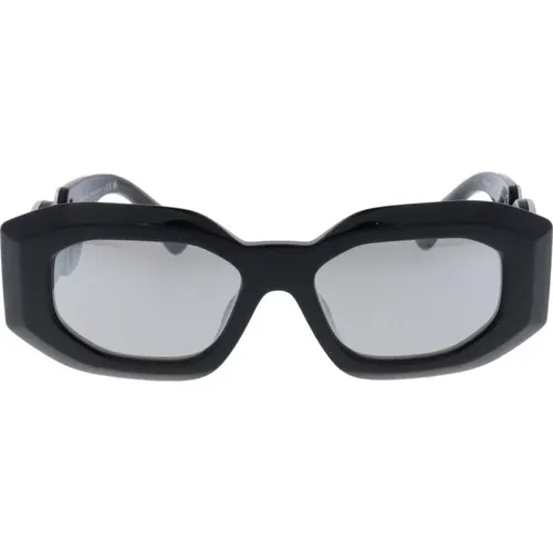 Iconic Mirror Lens Sunglasses , unisex, Sizes: 53 MM - Versace - Modalova