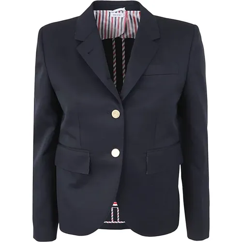 High Armhole Sportcoat IN Wool Gabardine , female, Sizes: XS, S - Thom Browne - Modalova