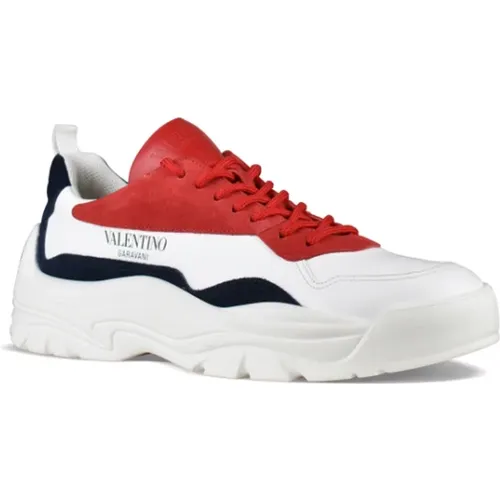 Weiße Leder Gumboy Sneakers , Herren, Größe: 44 EU - Valentino Garavani - Modalova