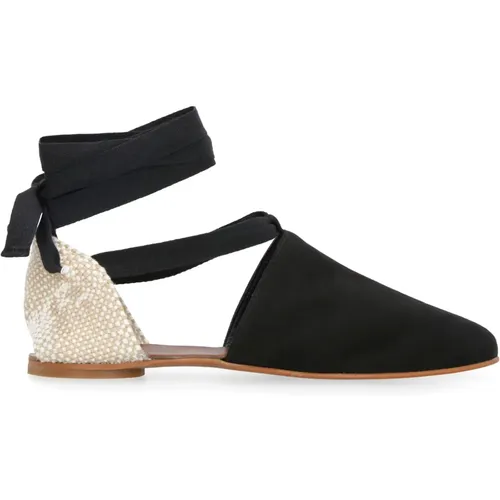 Suede Espadrilles with Tie-up Ankle Strap , female, Sizes: 8 UK, 5 UK, 7 UK, 3 UK, 6 UK - Castañer - Modalova