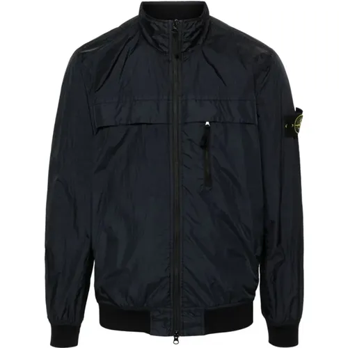 Soft-Shell Jacket with Zipper Closure , male, Sizes: L, 2XL, S, M, 3XL, XL - Stone Island - Modalova