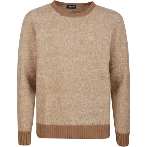 Round Neck Sweater , male, Sizes: M, L - Drumohr - Modalova