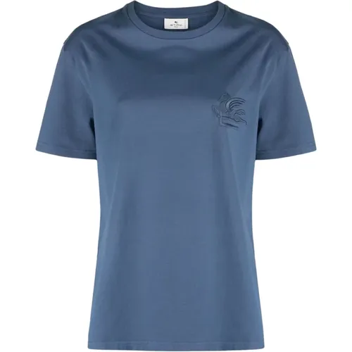 Pegasus Logo Baumwoll T-Shirt Etro - ETRO - Modalova