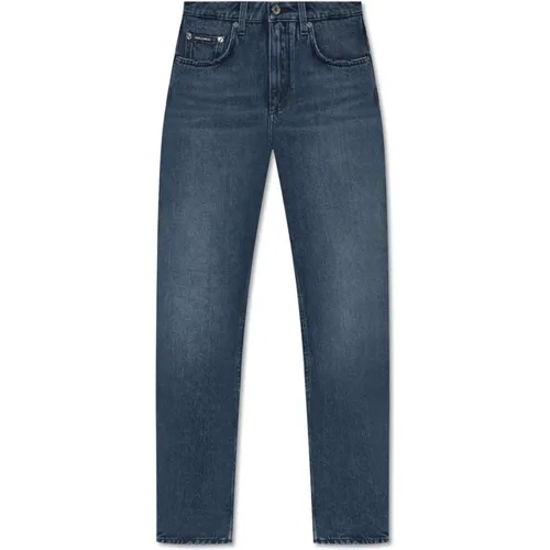 Boyfriend-Jeans , Damen, Größe: XS - Dolce & Gabbana - Modalova