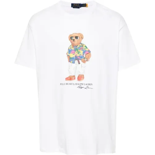 Polo Bear Weißes T-Shirt,Polo Bear T-Shirts und Polos - Ralph Lauren - Modalova