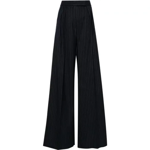 Wool Blend Trousers , female, Sizes: S - Max Mara - Modalova