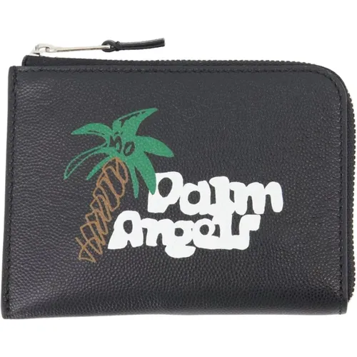 Sketchy Zip Wallet , male, Sizes: ONE SIZE - Palm Angels - Modalova