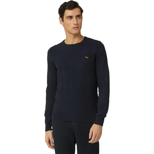 Sweater with Diamond Pattern , male, Sizes: S, M, 3XL, 2XL - Harmont & Blaine - Modalova