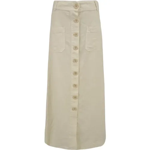 Cream Skirts for Women , female, Sizes: M, S - Aspesi - Modalova