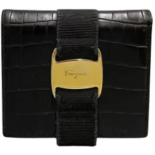 Pre-owned Leather wallets , female, Sizes: ONE SIZE - Salvatore Ferragamo Pre-owned - Modalova