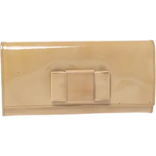 Pre-owned Leather wallets , female, Sizes: ONE SIZE - Miu Miu Pre-owned - Modalova