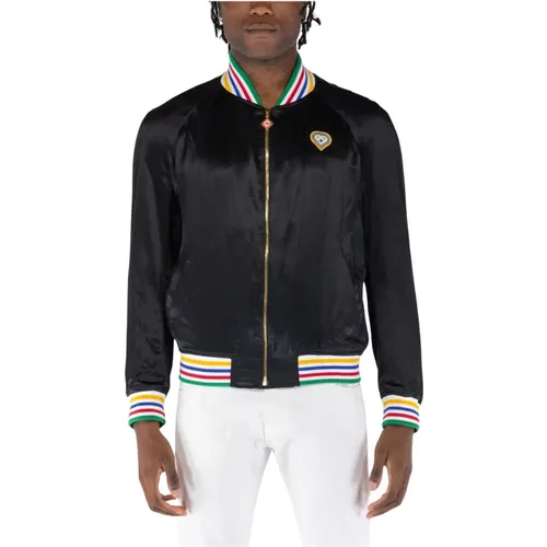 Silk Souvenir Jacket , male, Sizes: L, XL - Casablanca - Modalova
