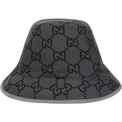 Graphite GG Bucket Hat , male, Sizes: S - Gucci - Modalova