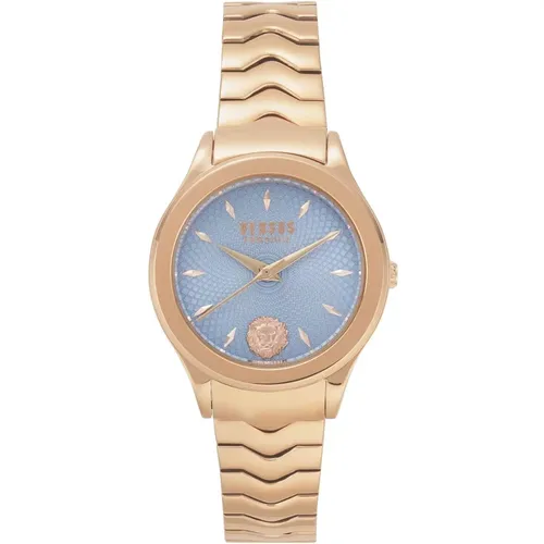 Mount Pleasant Womens Watch Blue Gold , female, Sizes: ONE SIZE - Versus Versace - Modalova