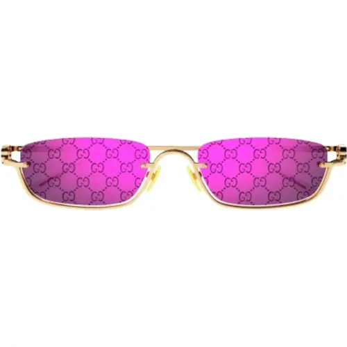Rectangular Sunglasses Trendy Color Palette , unisex, Sizes: 55 MM - Gucci - Modalova