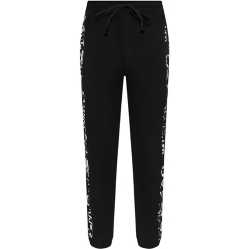 Sweatpants with logo , male, Sizes: M - Versace Jeans Couture - Modalova