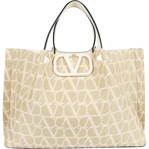 Elegant Vlogo Signature Tote Bag , female, Sizes: ONE SIZE - Valentino Garavani - Modalova