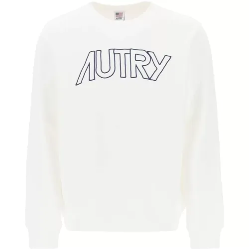 Sweatshirt mit gesticktem Logo , Herren, Größe: L - Autry - Modalova