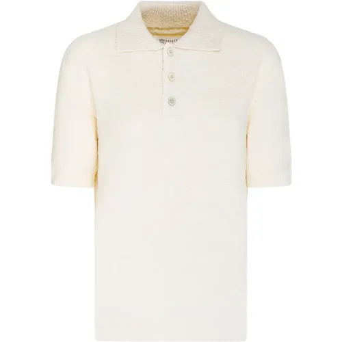 White Cotton Polo Shirt , female, Sizes: M, S - Maison Margiela - Modalova