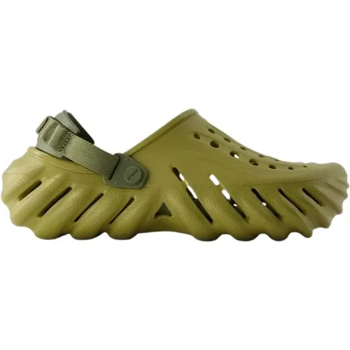 Echo Sandals - - Thermoplastic - Aloe , male, Sizes: 8 UK, 5 UK, 7 UK - Crocs - Modalova
