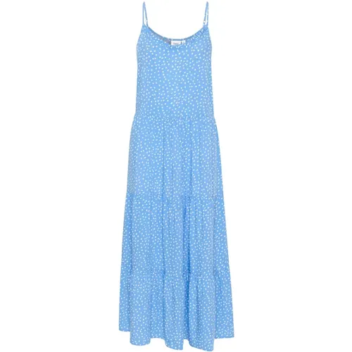 Maxi Strap Dress Ice Drea Dots , female, Sizes: M, XL, L, 2XL, XS, S - Saint Tropez - Modalova