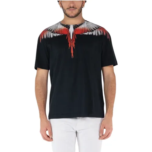 Icon Wings Basic Tee Shirt , male, Sizes: XL, XS, L, M, S - Marcelo Burlon - Modalova
