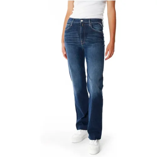 Reyne Wide Leg High Waist Jeans , Damen, Größe: W26 L30 - Replay - Modalova