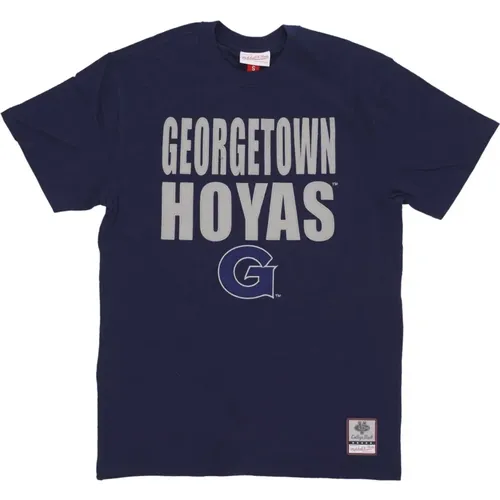 Georgetown Hoyas Basketball Tee , unisex, Größe: M - Mitchell & Ness - Modalova