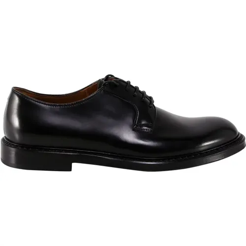 Premium Leather Horse Derby Shoes , male, Sizes: 8 1/2 UK - Doucal's - Modalova