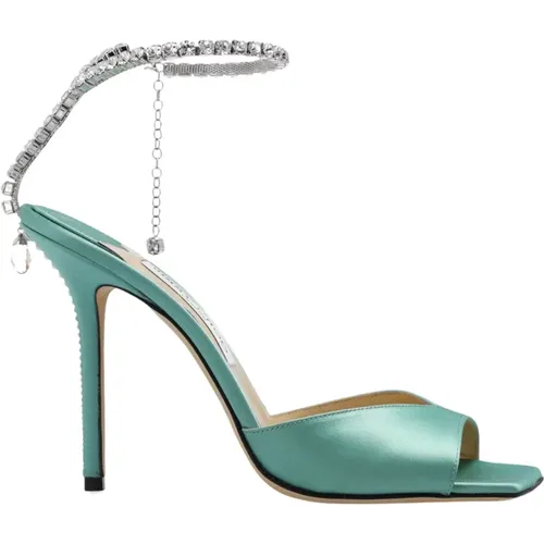 Saeda heeled sandals , female, Sizes: 4 1/2 UK, 3 UK - Jimmy Choo - Modalova