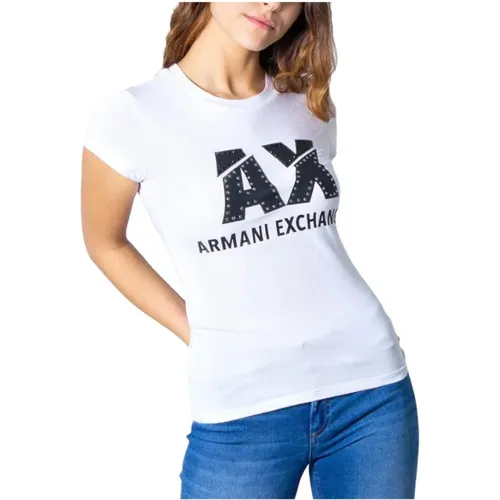 Kurzarmshirt , Damen, Größe: XS - Armani Exchange - Modalova