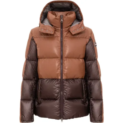 Short Men's Eco-Leather Puffer Jacket , male, Sizes: XL - Colmar - Modalova