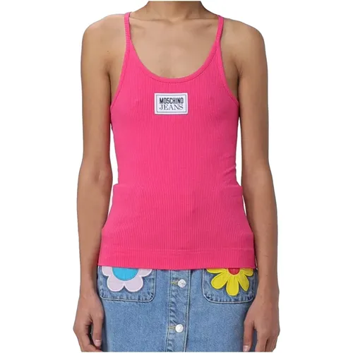 Fuchsia Top für Frauen , Damen, Größe: XS - Moschino - Modalova